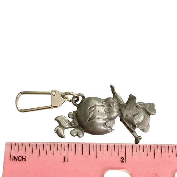 Vintage Pebbles Flintstone Zipper Pull Warner Bros Purse Bag Backpack Charm - Picture 5 of 9